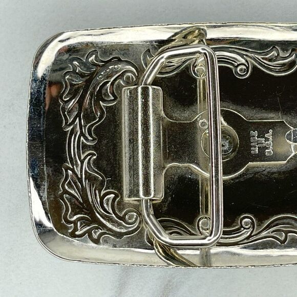 Vintage Leaves Leaf Saddle Western Belt Buckle Made in USA ✨ - Picture 6 of 9